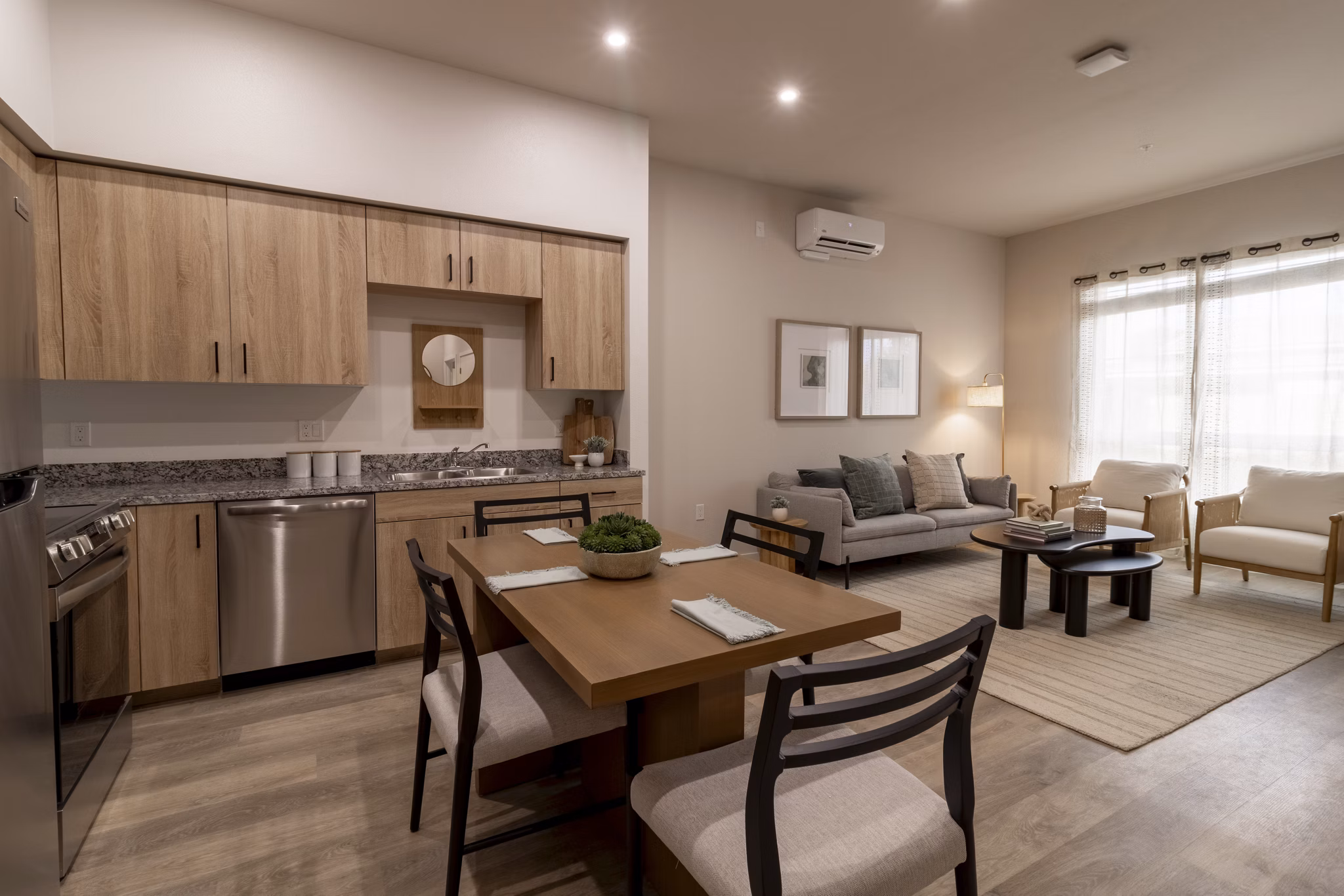 kitchen at The Grove at Woodlake Apartments