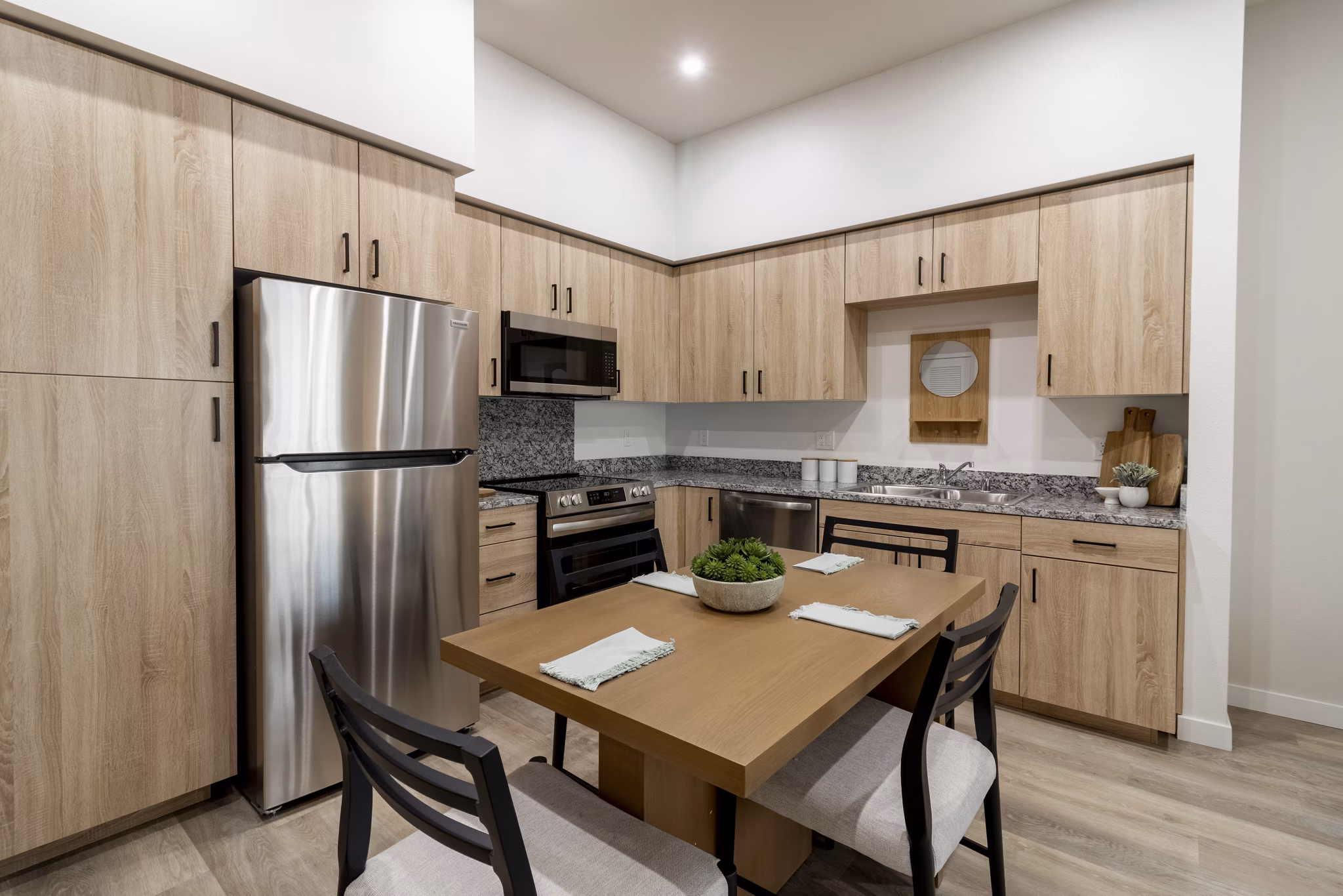 kitchen at The Grove at Woodlake Apartments