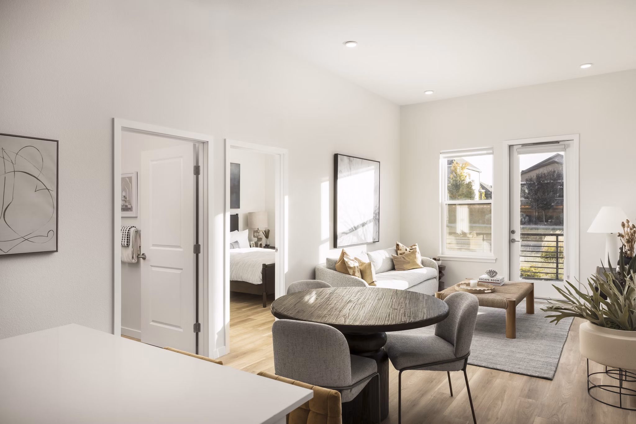 dining room at The Madison Apartments at Copperleaf Apartments 