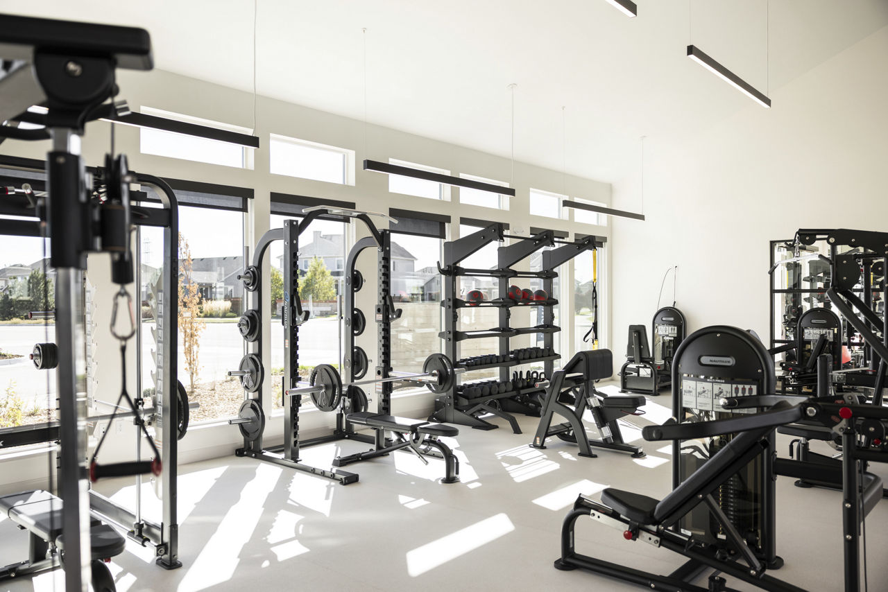 Gym at The Madison The Fillmore At Copperleaf