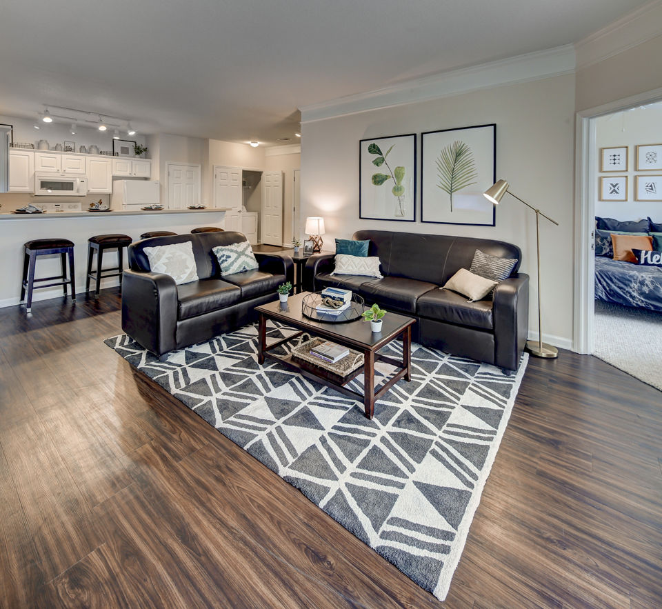 living room at The Province Apartments