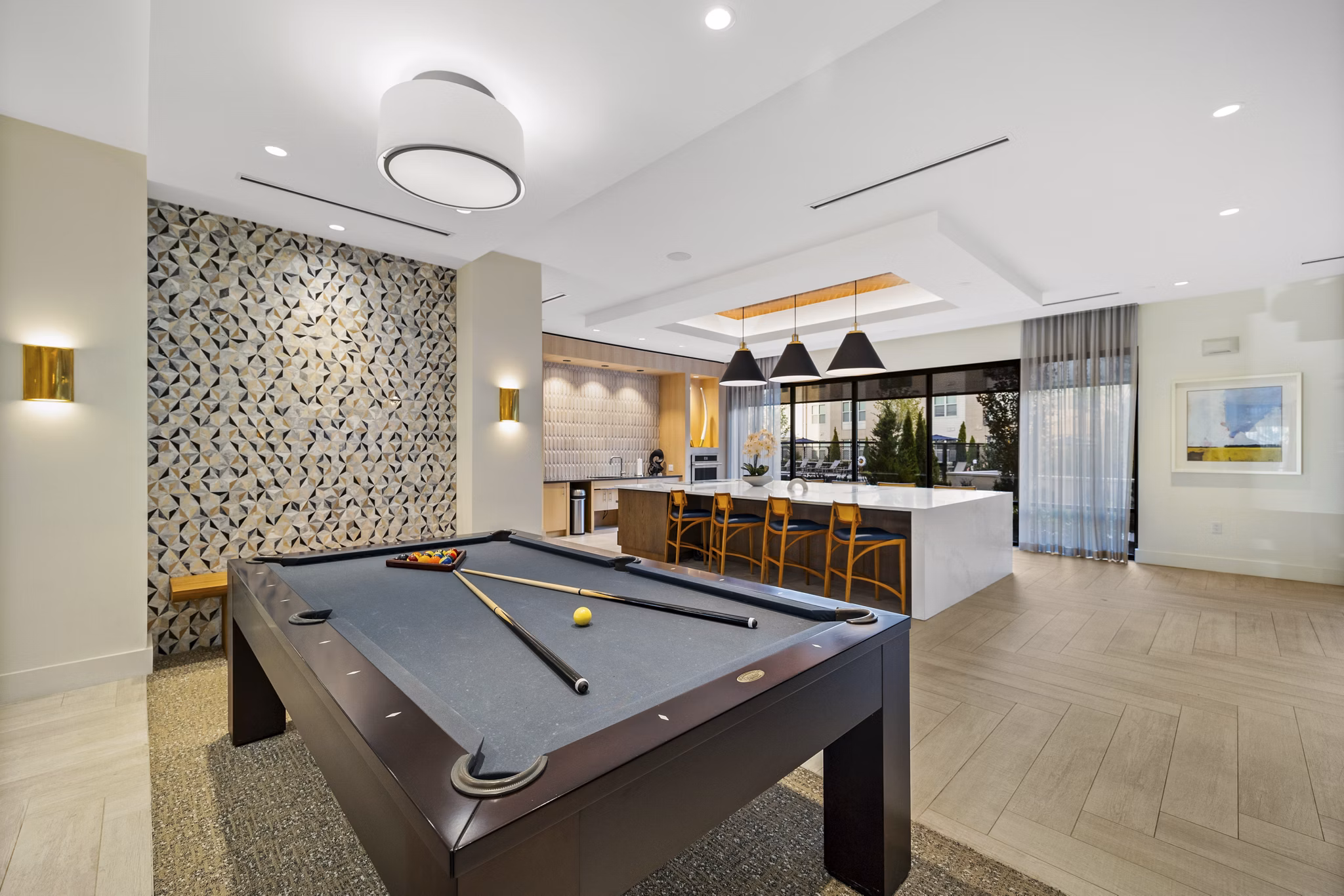 clubhouse at Hanover Crossing Apartments