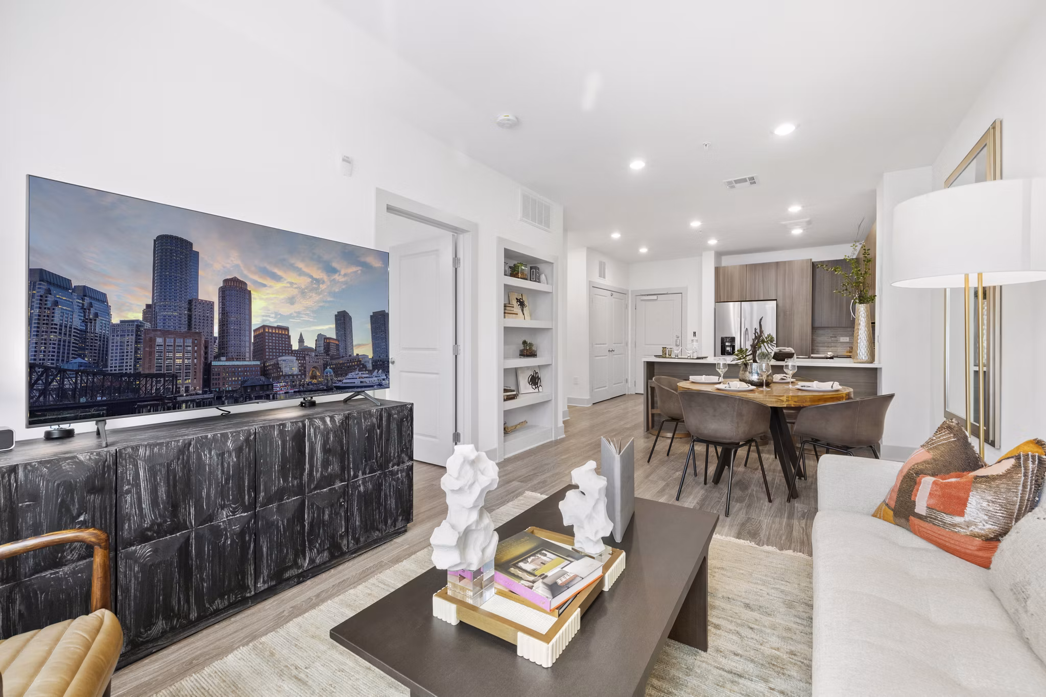 living room at Hanover Crossing Apartments