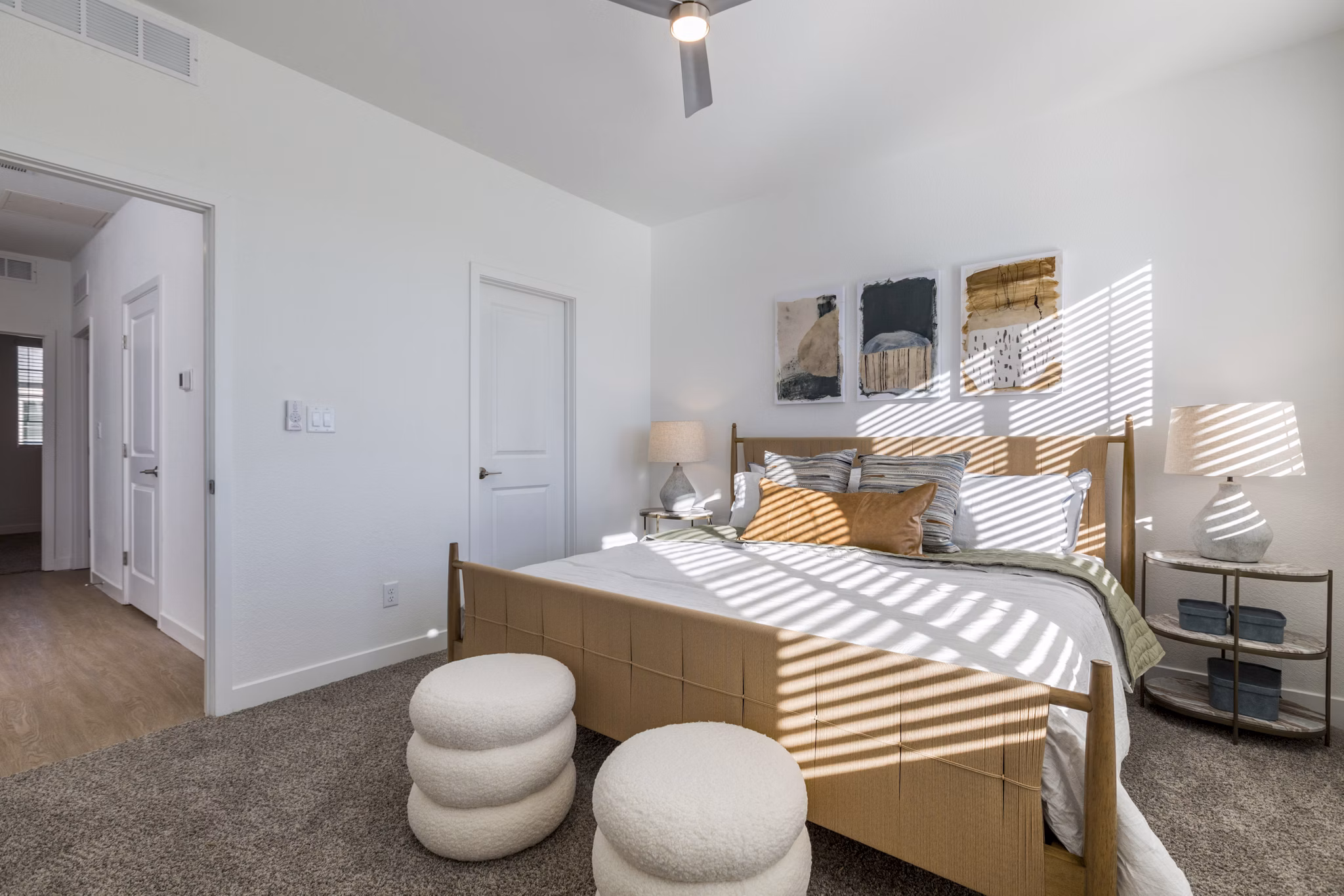 bedroom at The Charlie ABQ Apartments