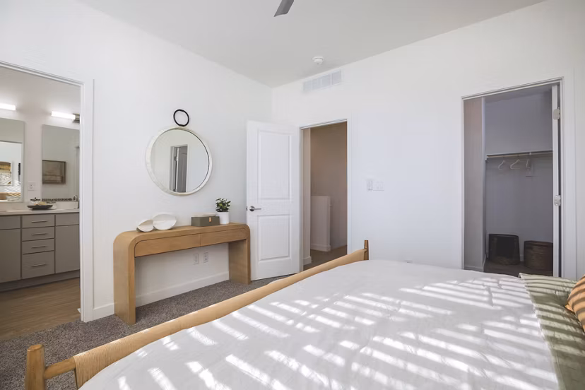 bedroom at The Charlie ABQ Apartments