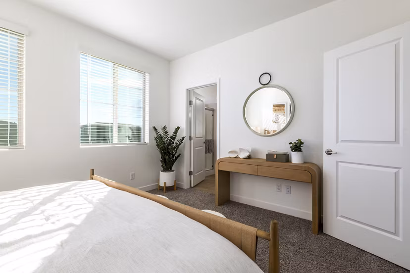 bedroom at The Charlie ABQ Apartments