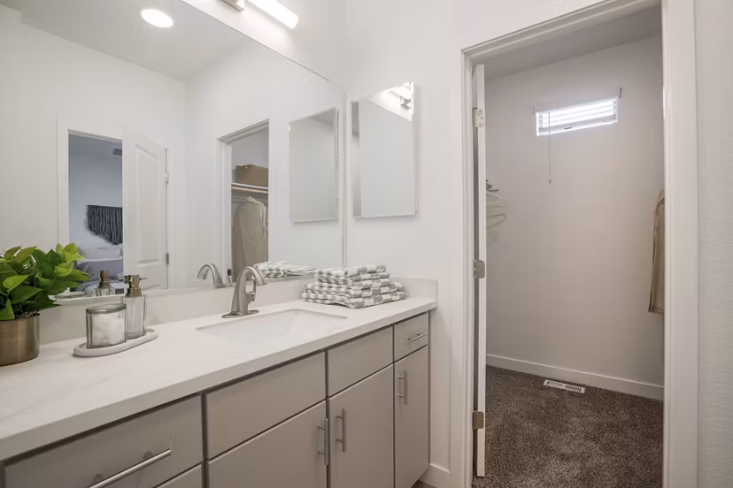 bathroom at The Charlie ABQ Apartments