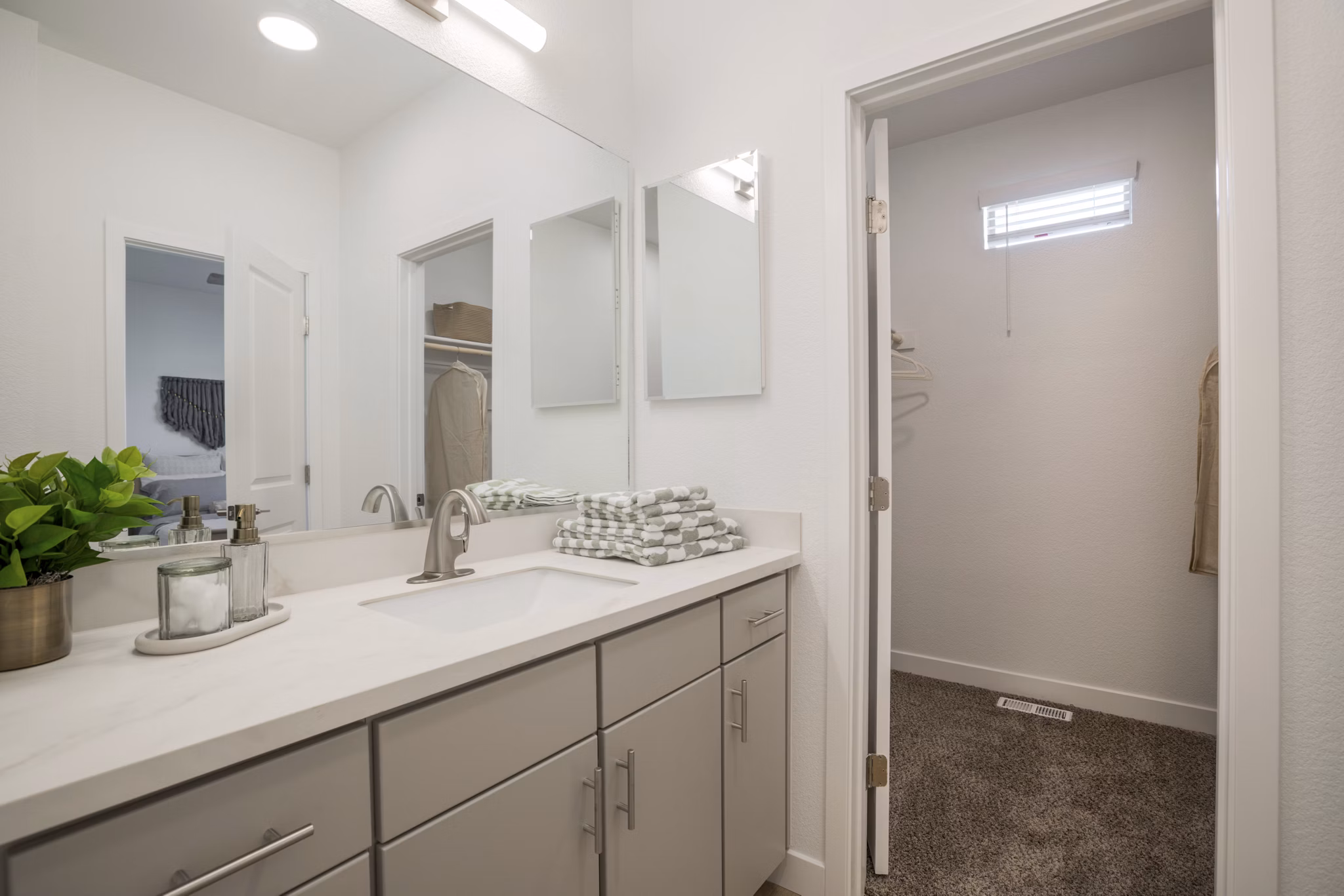 bathroom at The Charlie ABQ Apartments