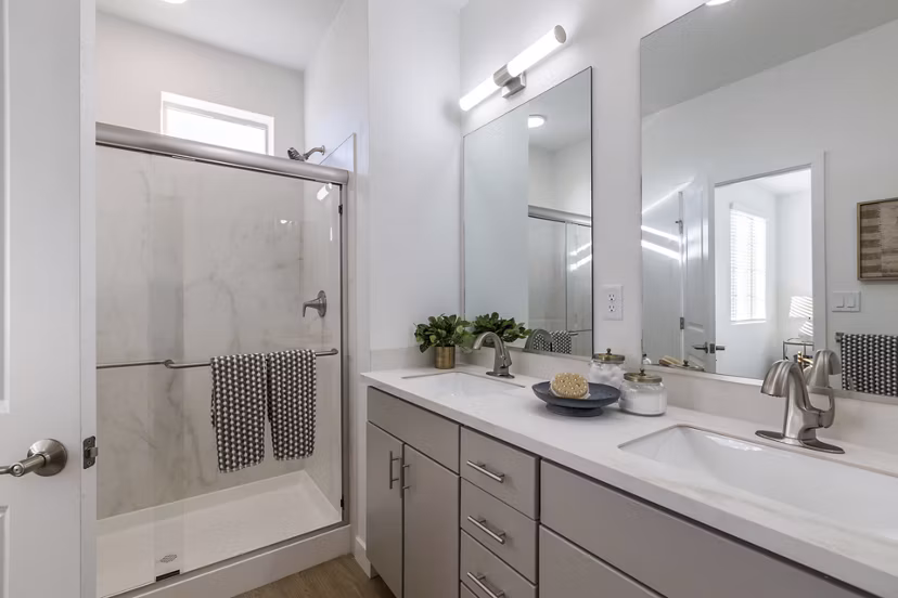 bathroom at The Charlie ABQ Apartments
