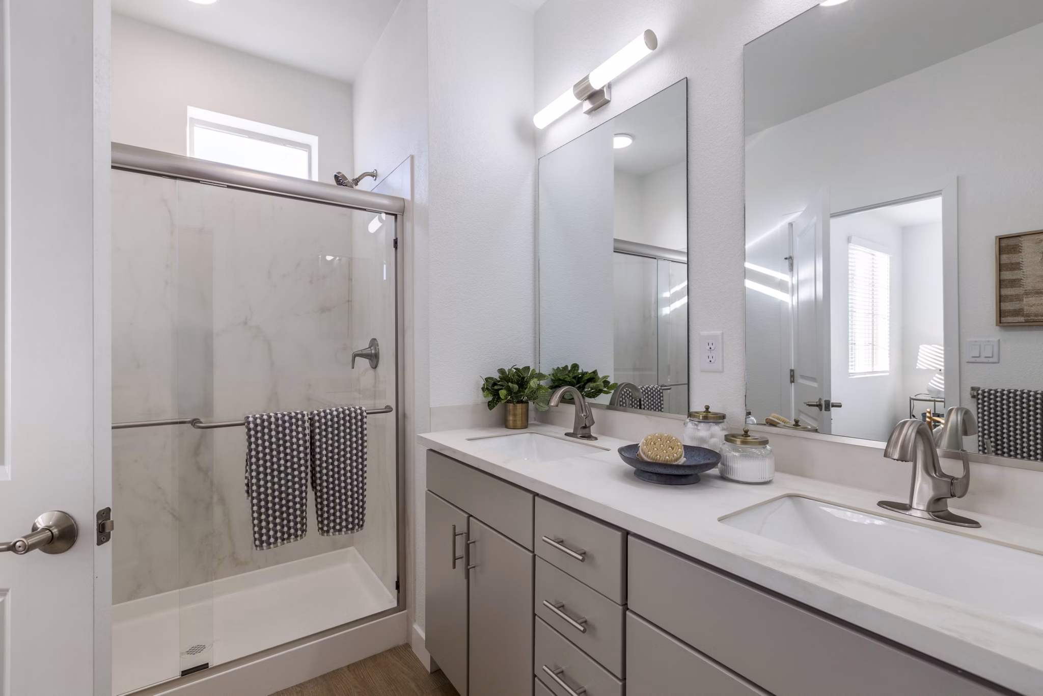 bathroom at The Charlie ABQ Apartments