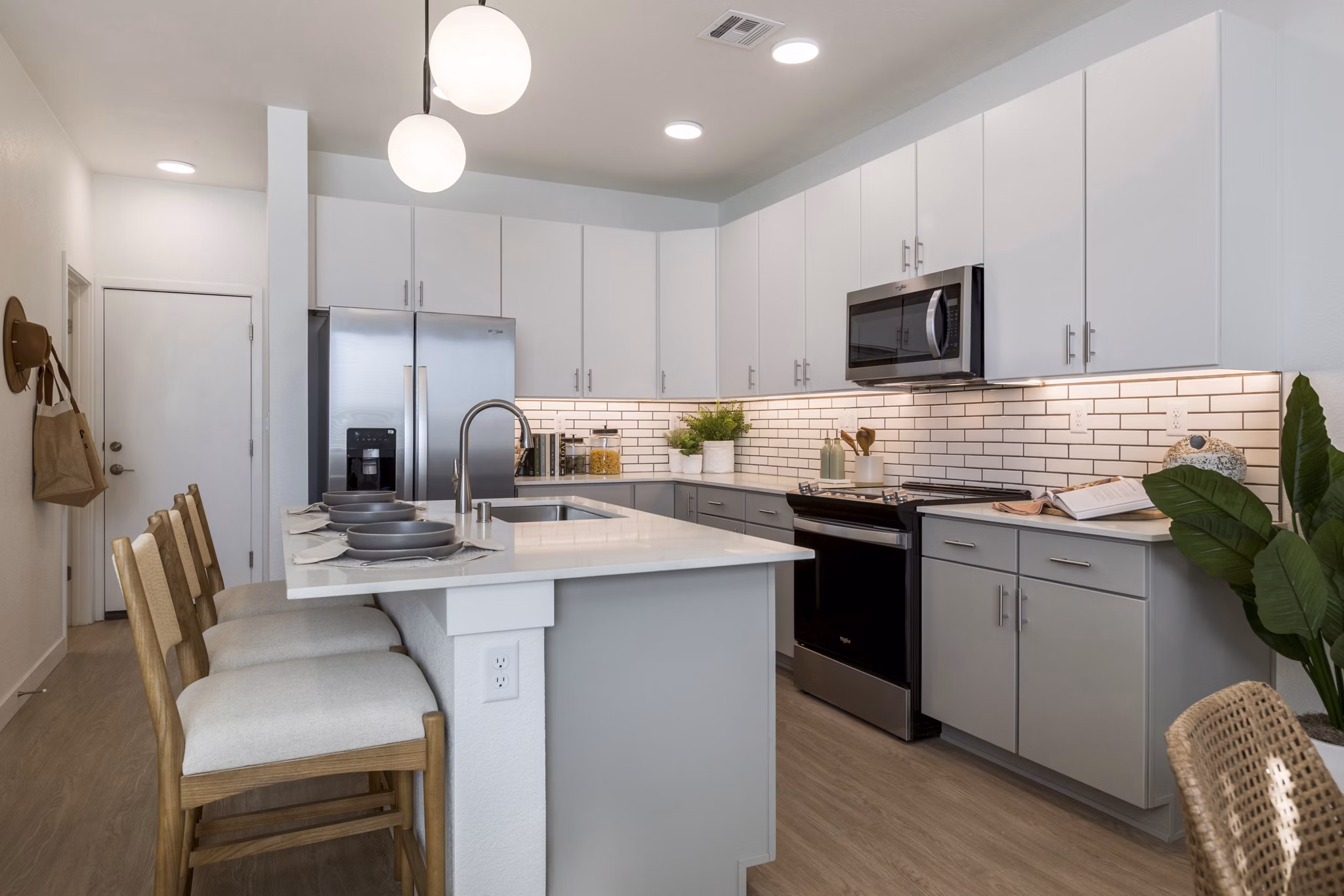 kitchen at The Charlie ABQ Apartments
