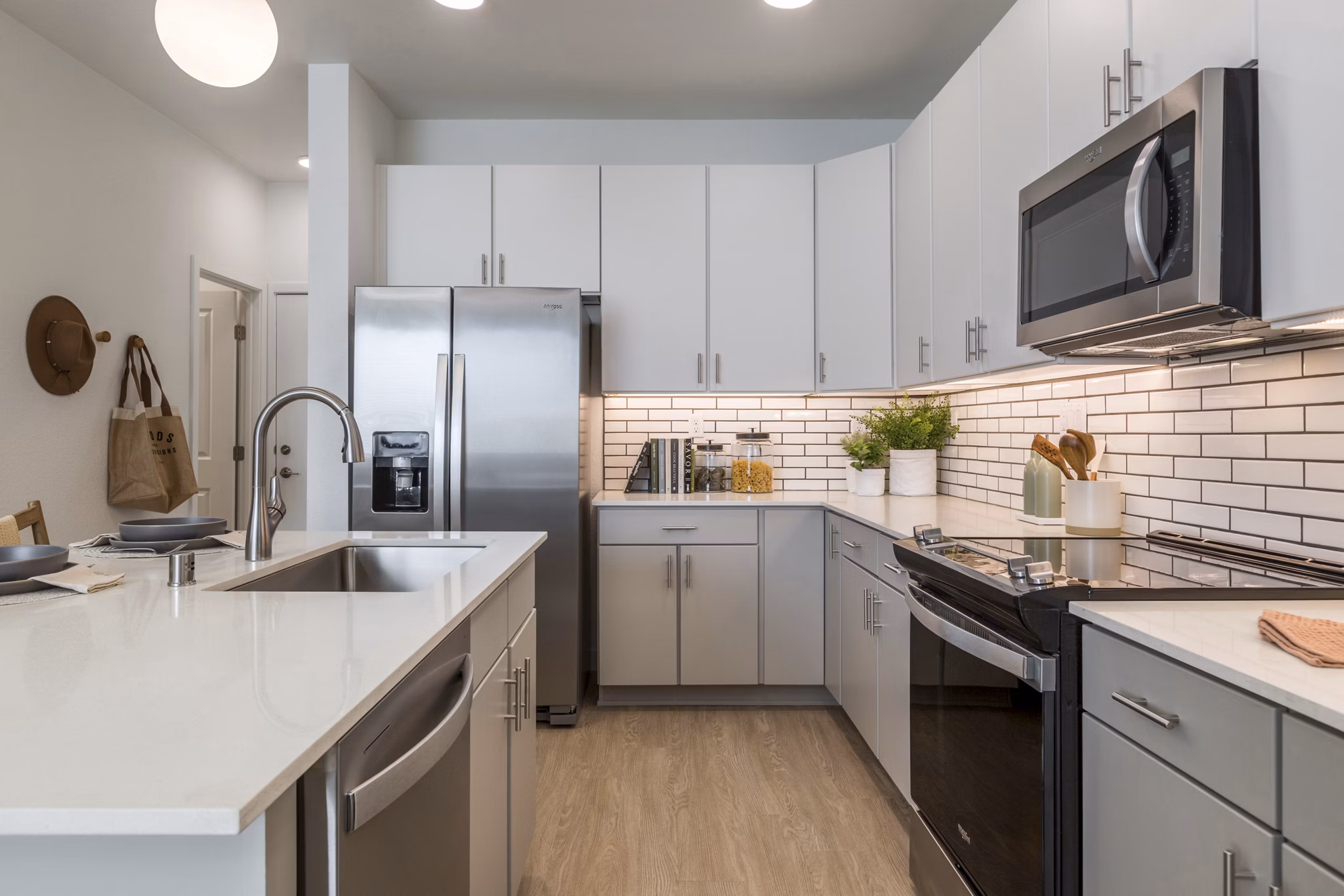 kitchen at The Charlie ABQ Apartments