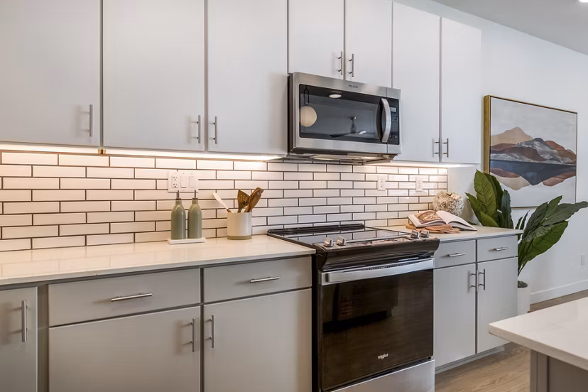 kitchen at The Charlie ABQ Apartments