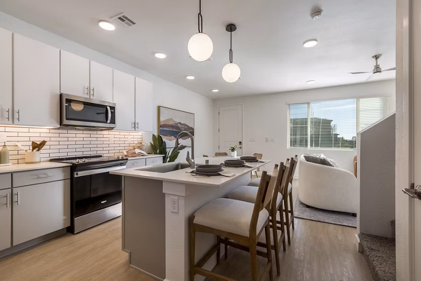 kitchen at The Charlie ABQ Apartments