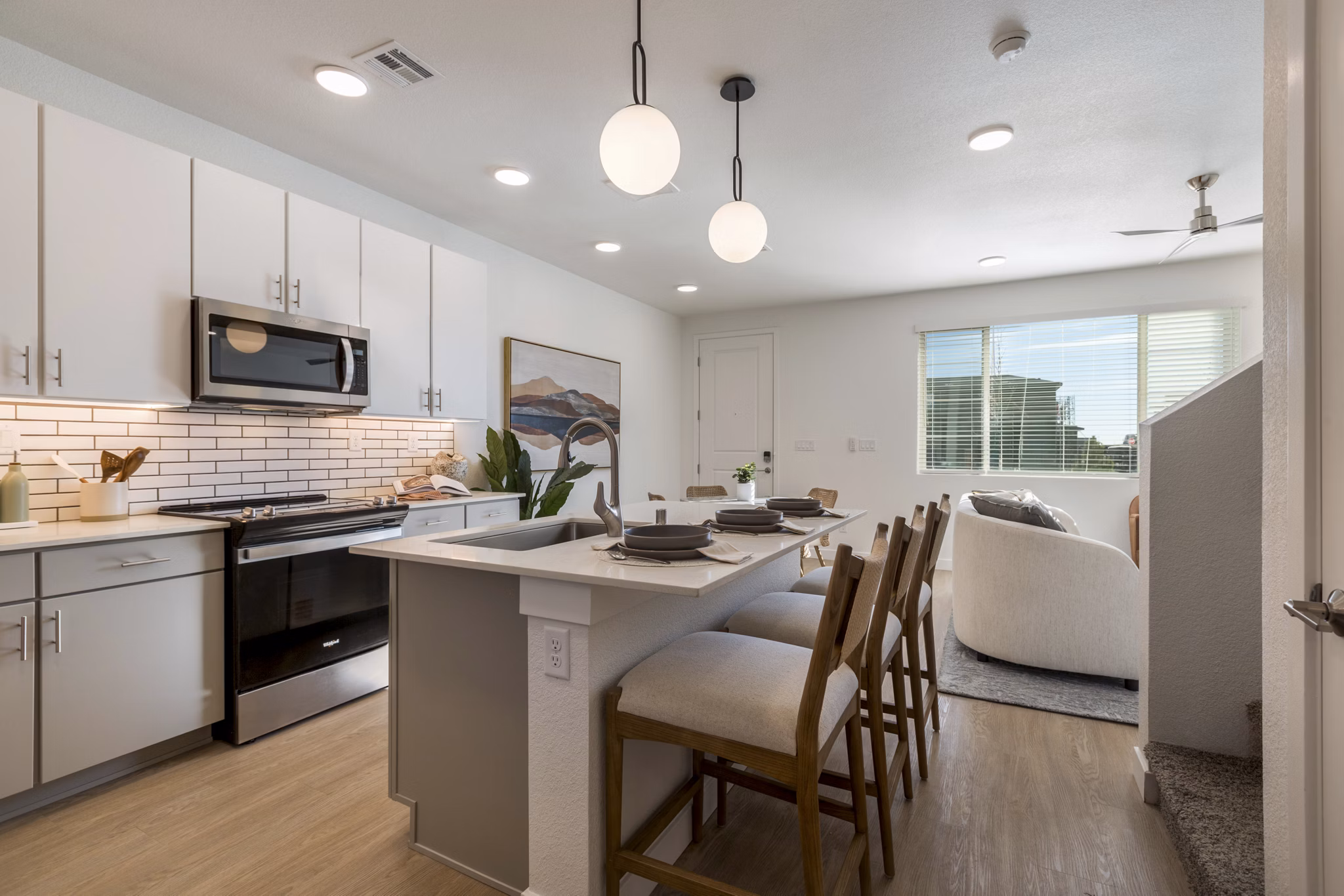 kitchen at The Charlie ABQ Apartments