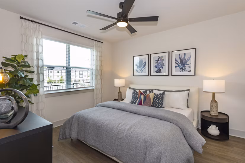 bedroom at Domain Huntsville Apartments
