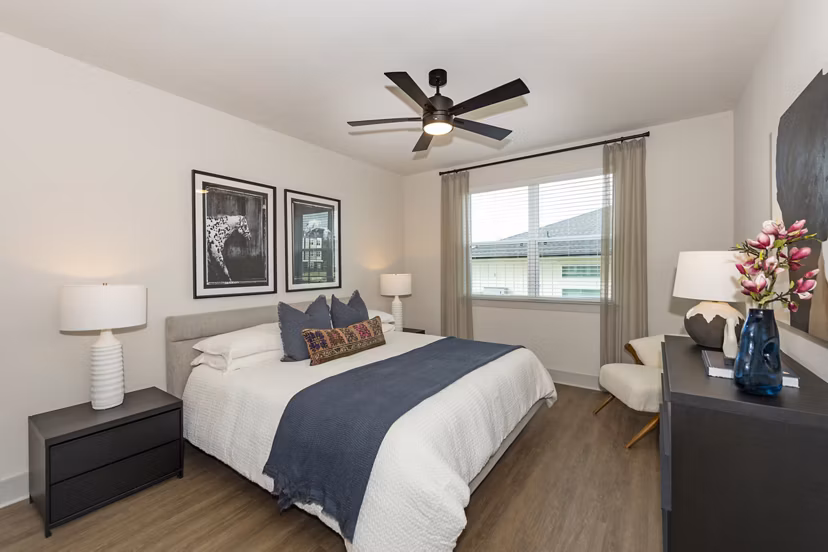 bedroom at Domain Huntsville Apartments