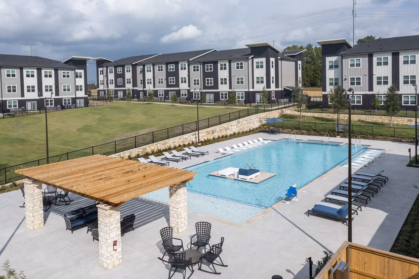 pool at Domain Huntsville Apartments