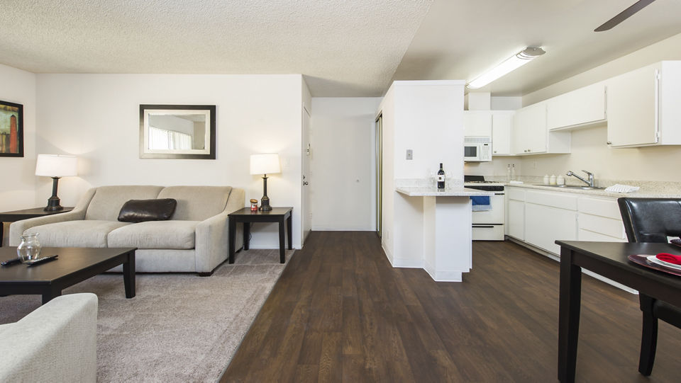 living room at Fairview Green Apartments