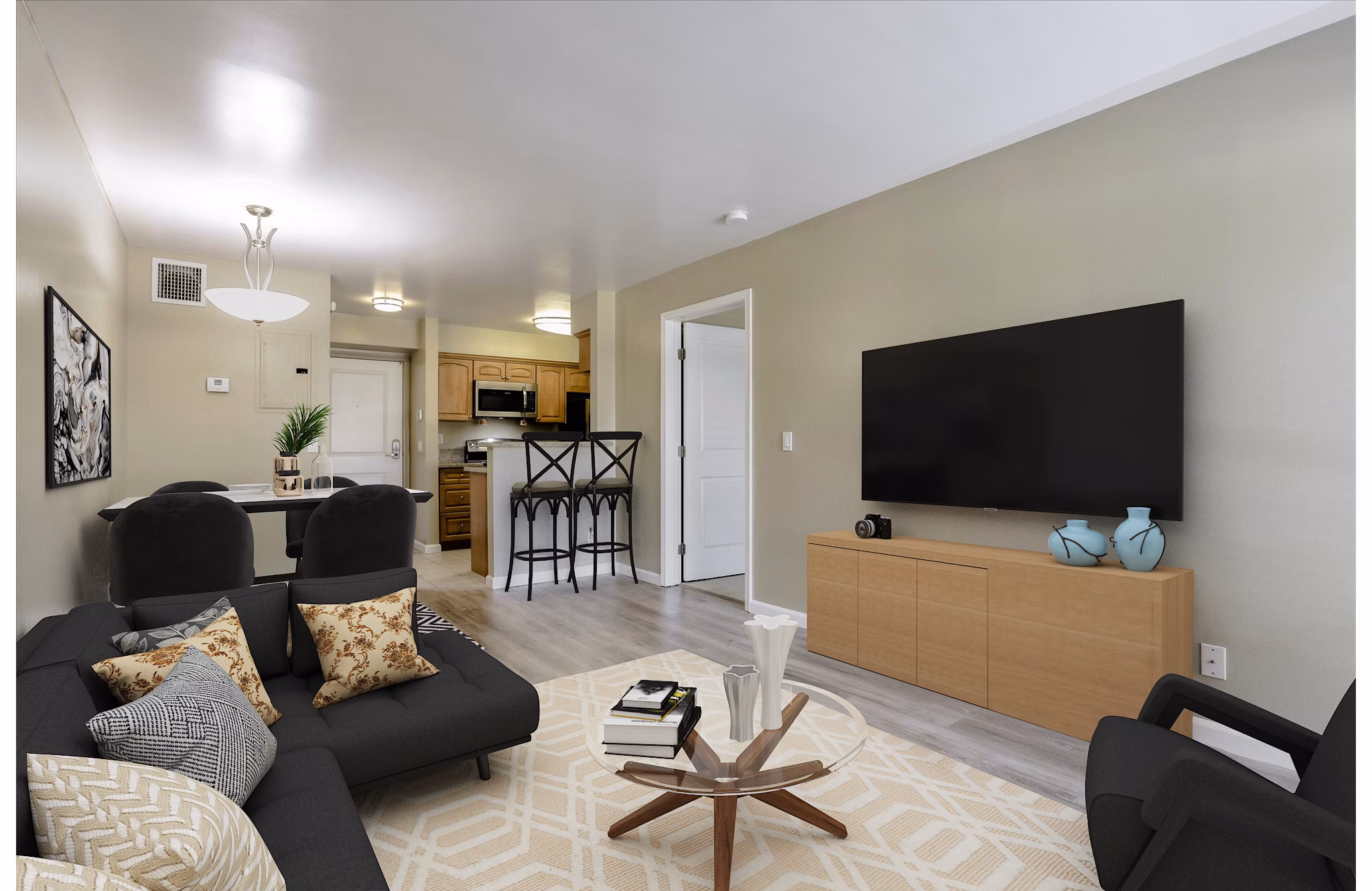 living room at Santa Teresa Apartments