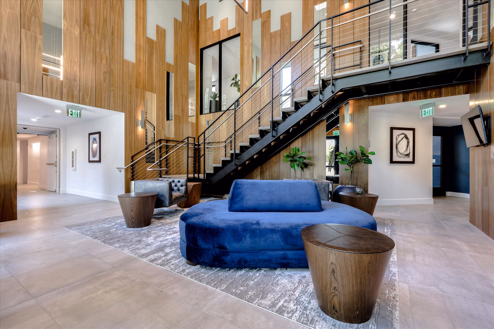 clubhouse at 100 Boyd Apartments