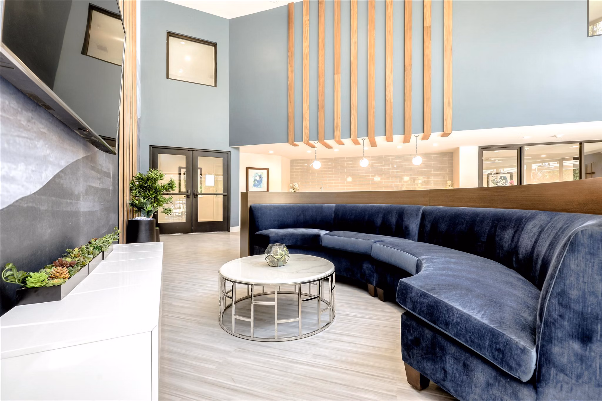 clubhouse at 100 Boyd Apartments