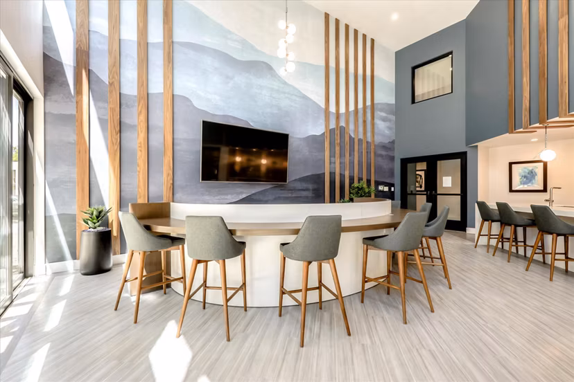 clubhouse at 100 Boyd Apartments