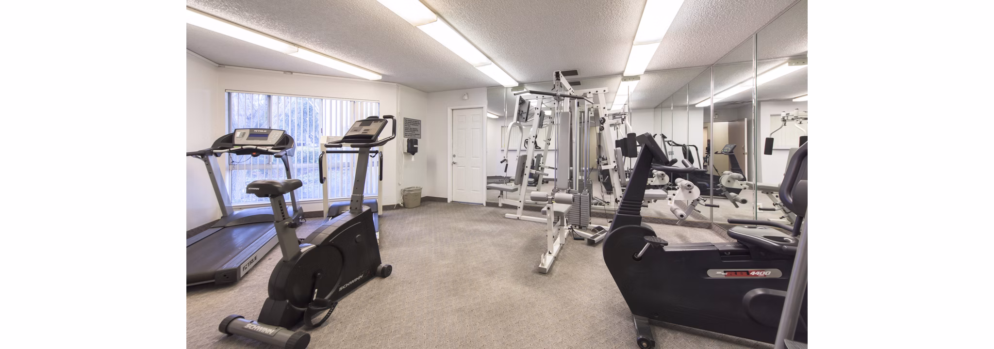 fitness center at Civic Plaza Apartments