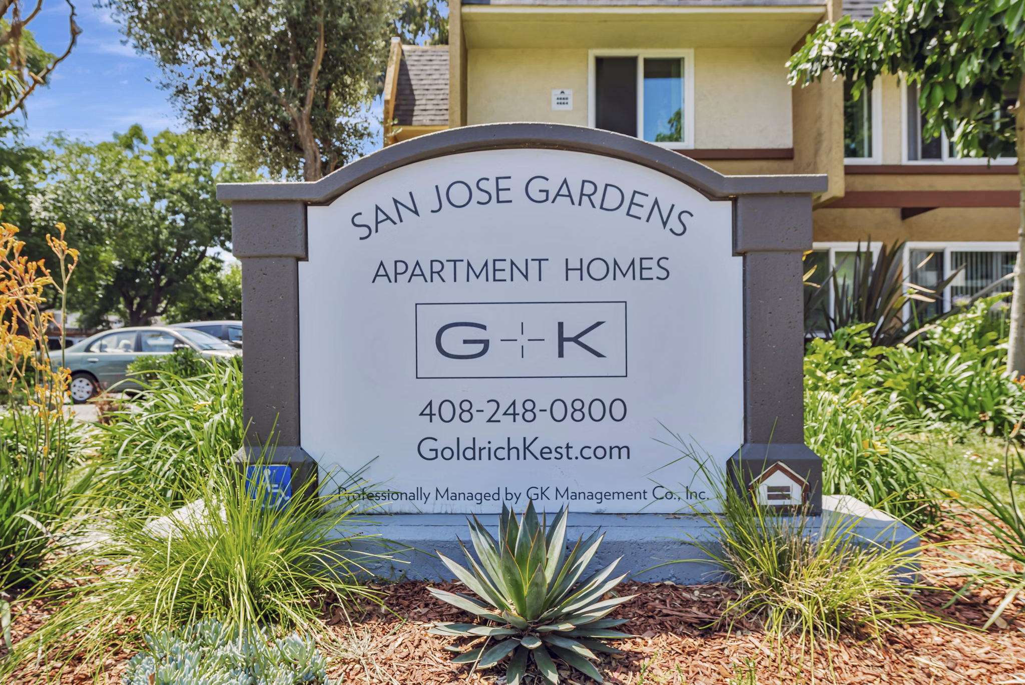 signage at San Jose Gardens Apartments