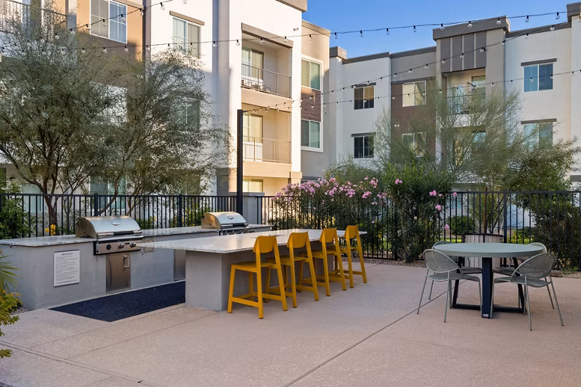 grill area at Ascend at Black Canyon Apartments 