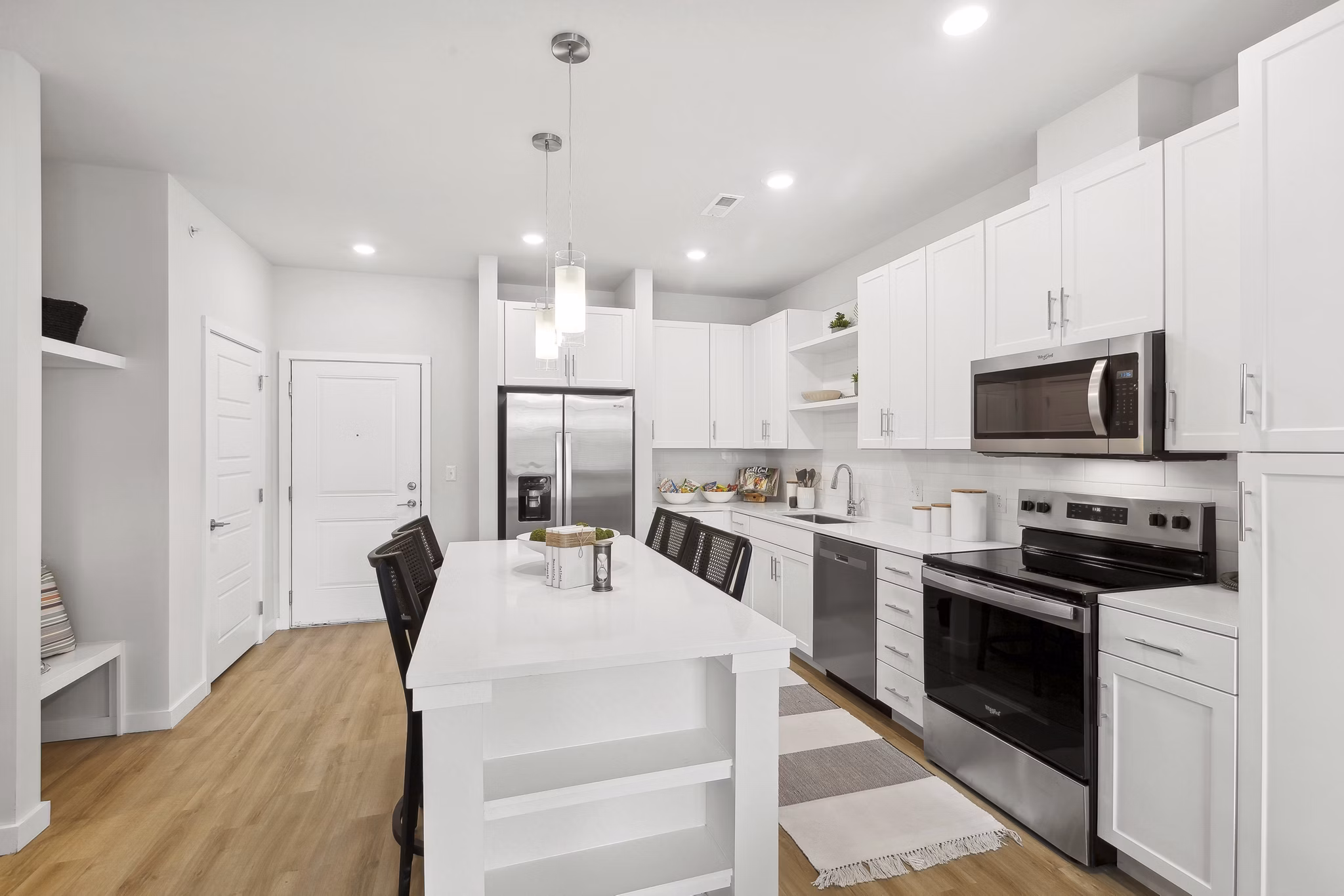 kitchen at Ascend by the Sea Apartments