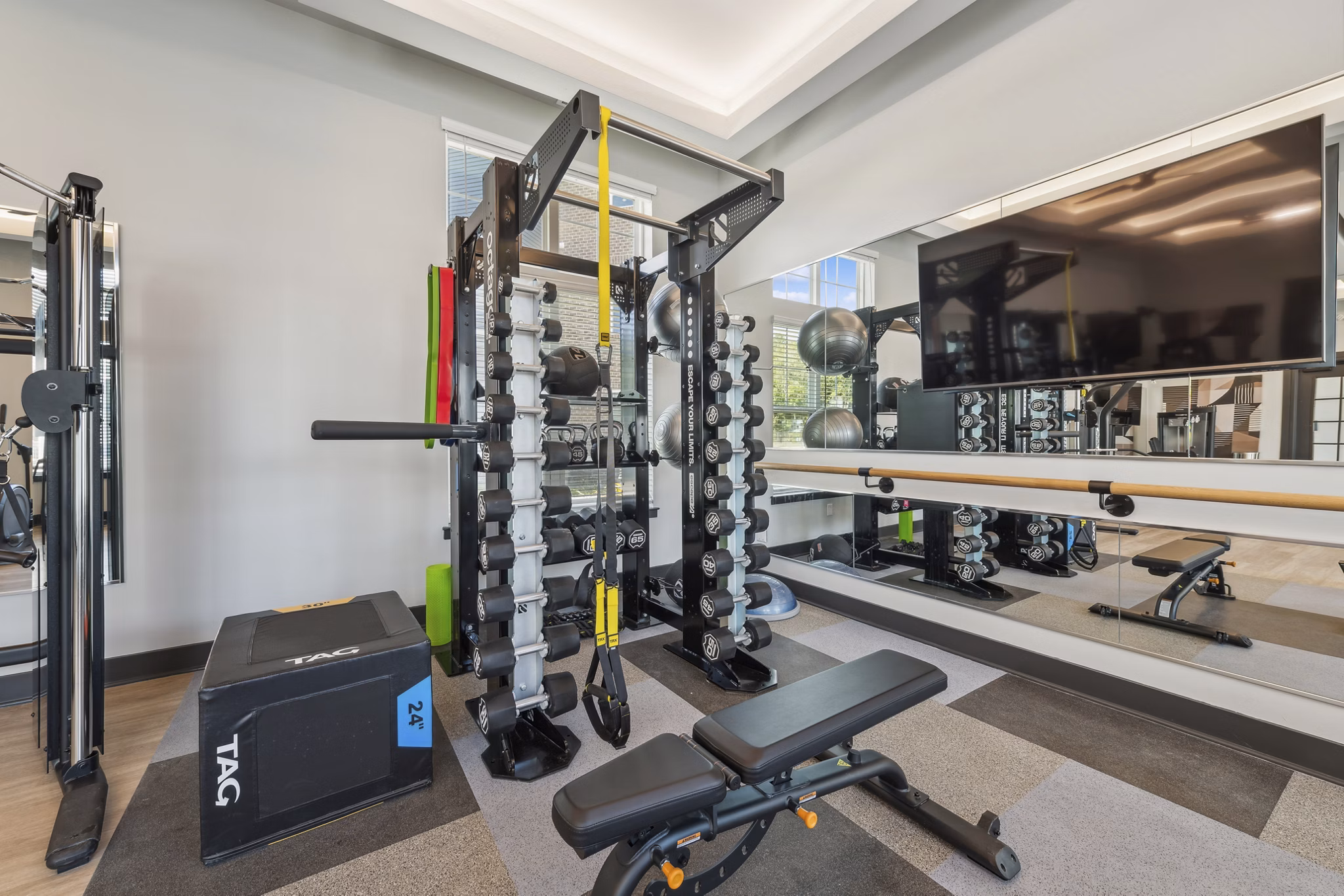 fitness center at Ascend Pinegrove Apartments