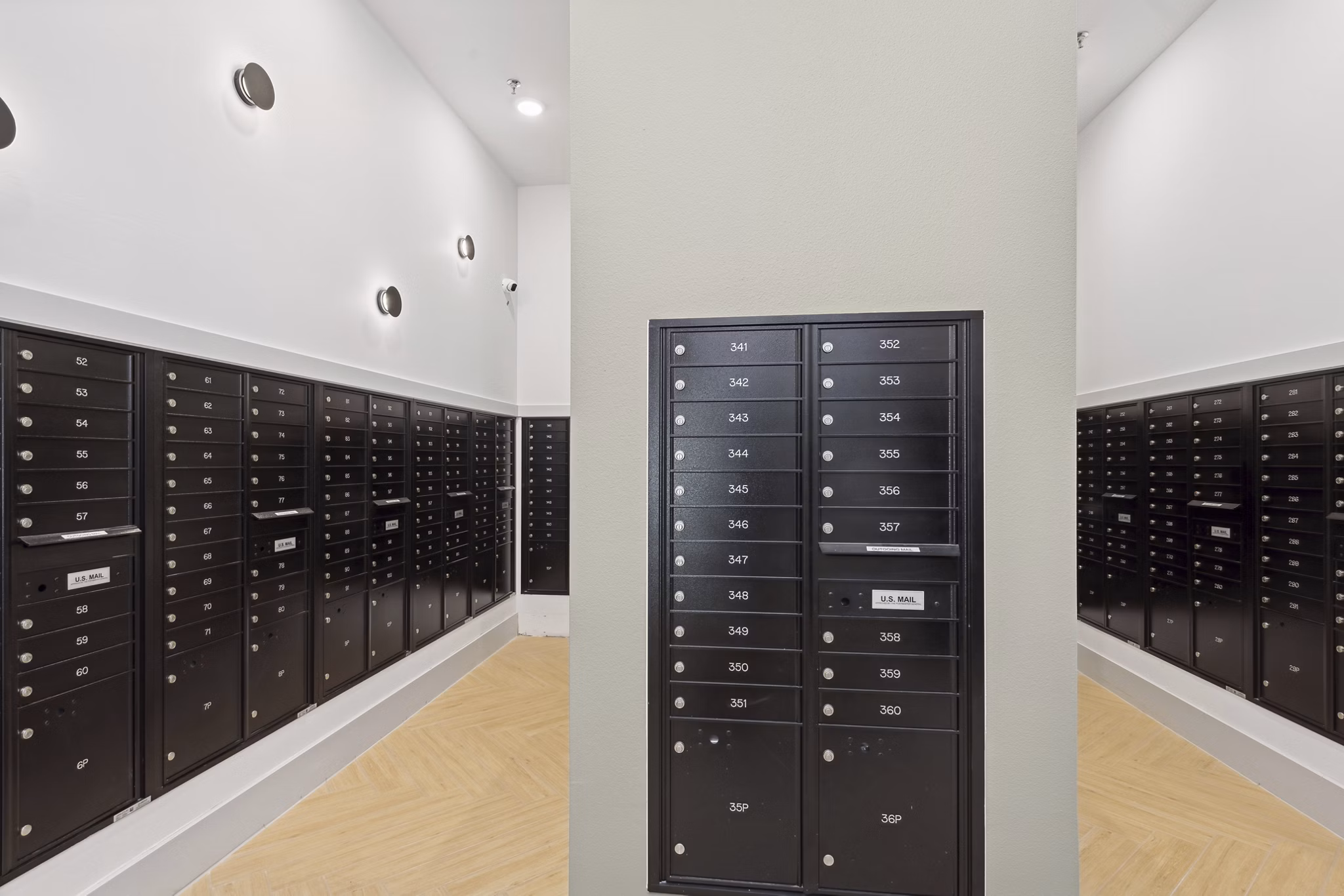 clubhouse mail room at Ascend at Celina Hills Apartments
