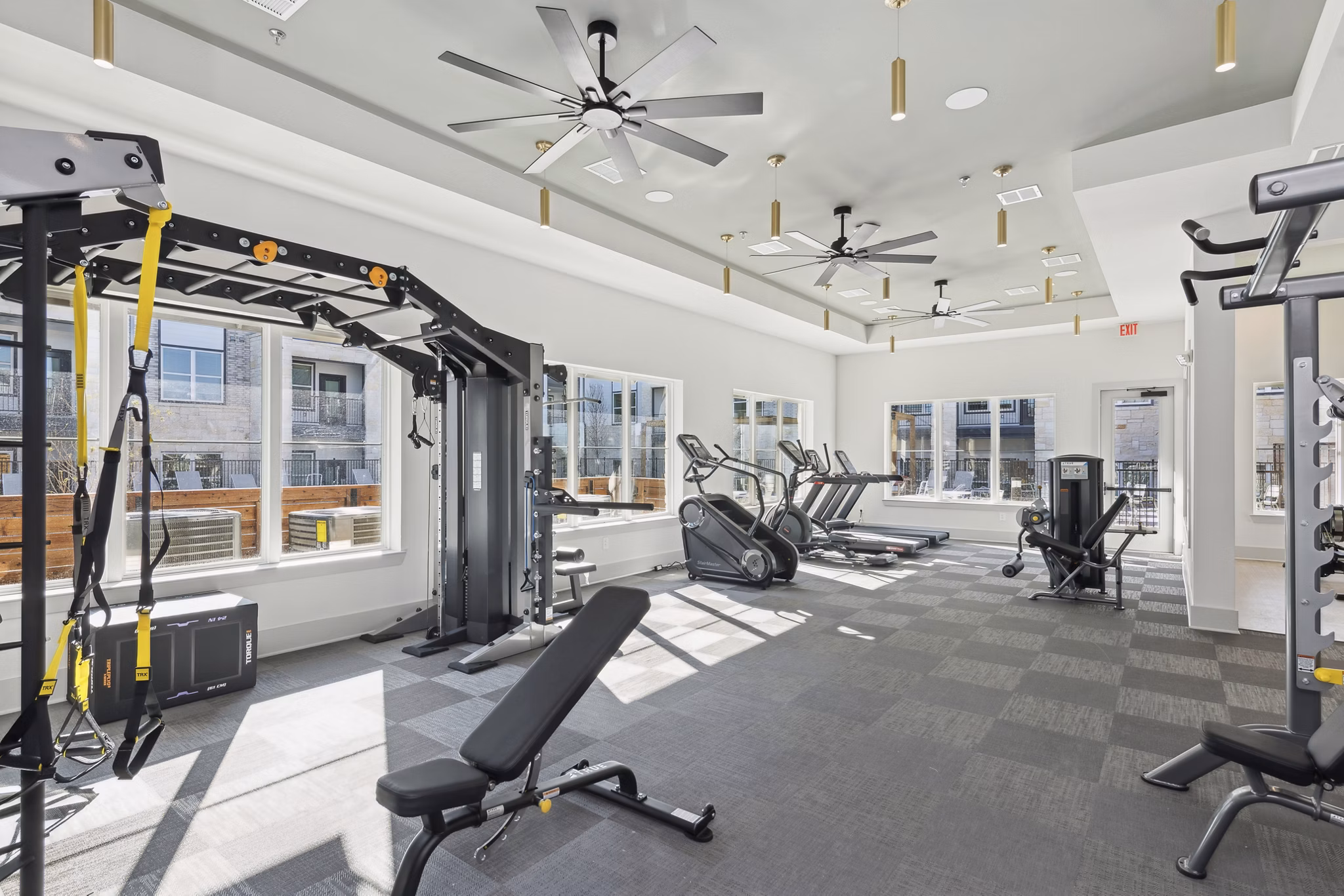 fitness center at Ascend at Celina Hills Apartments