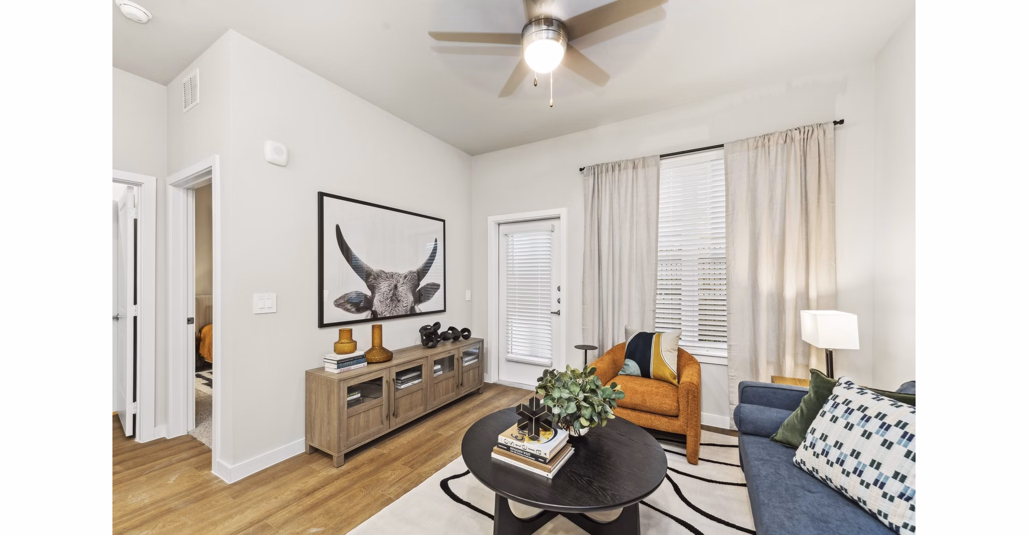 living room at Ascend at Celina Hills Apartments 