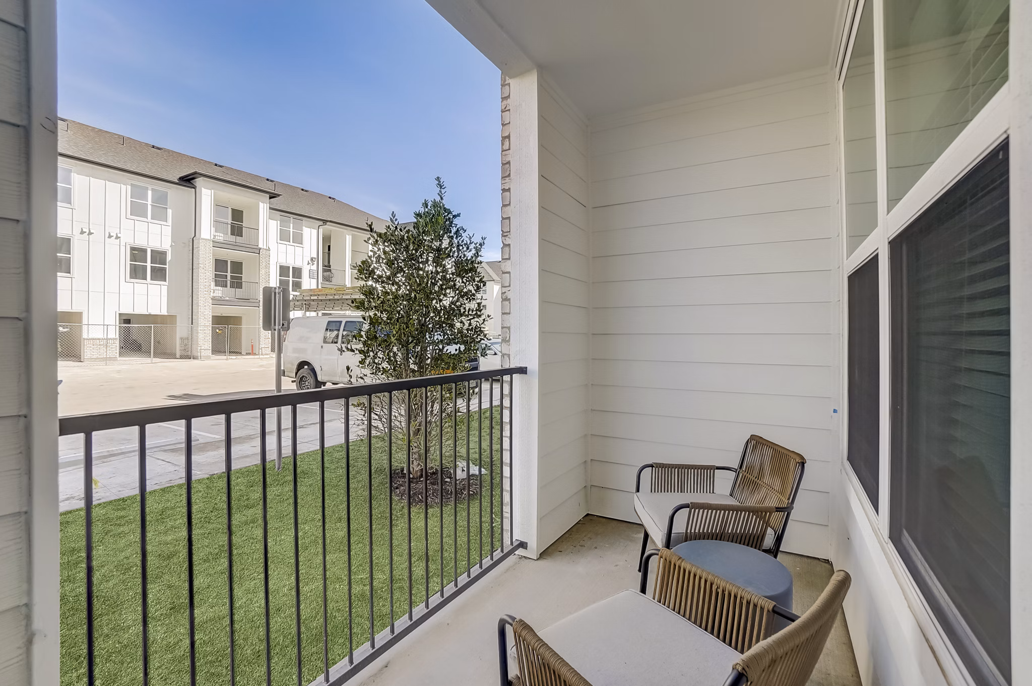 patio/balcony at Ascend at Forum Apartments