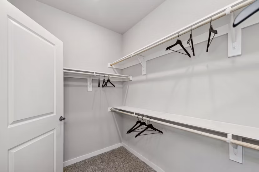 bedroom closet at Ascend at McKinney North Apartments