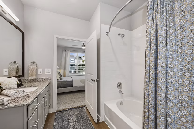 bathroom at Ascend at McKinney North Apartments