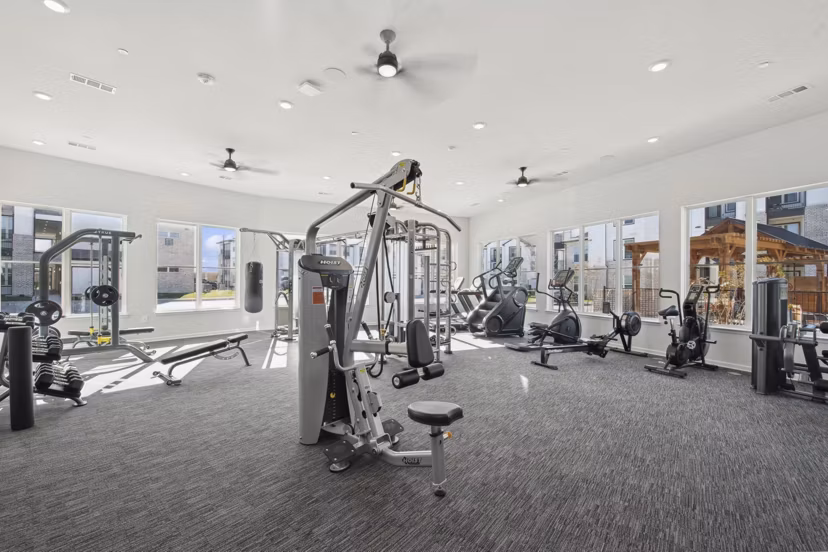 fitness center at Ascend at McKinney North Apartments