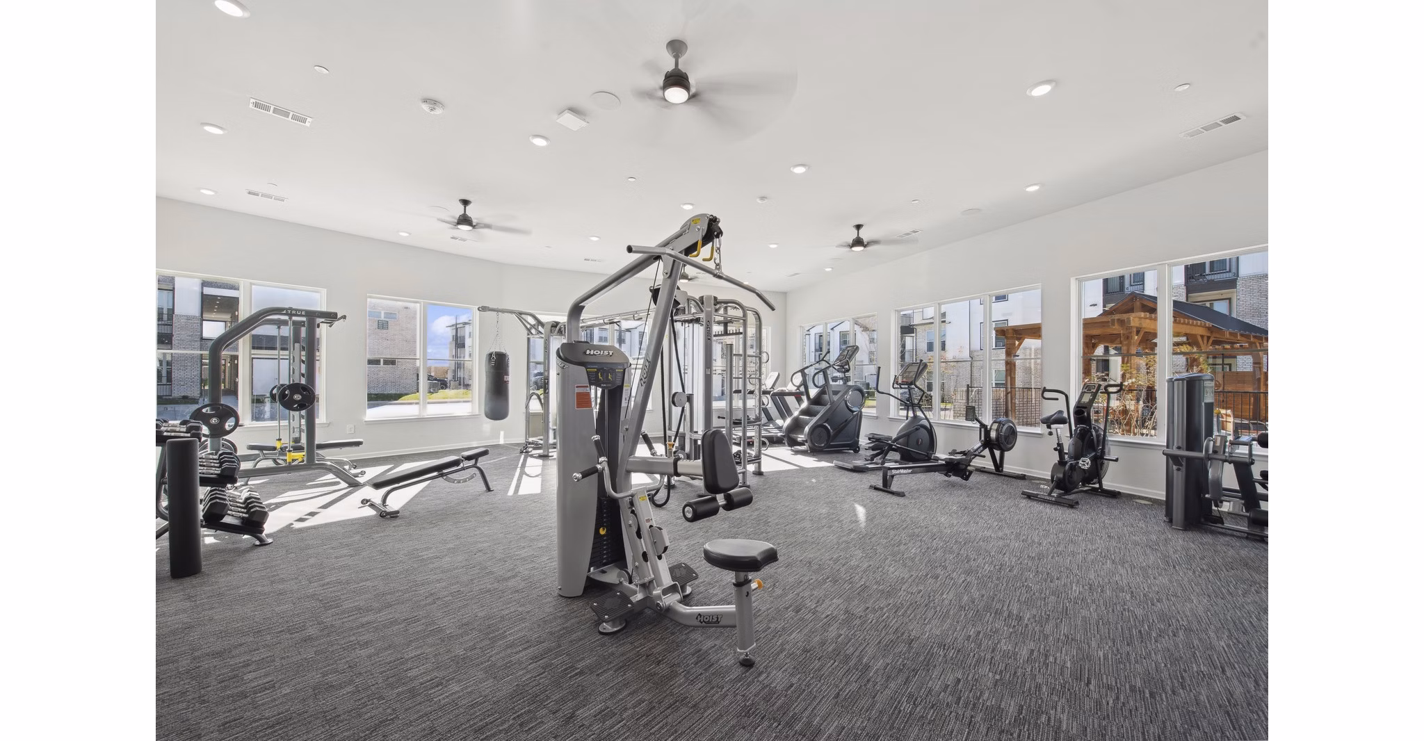 fitness center at Ascend at McKinney North Apartments