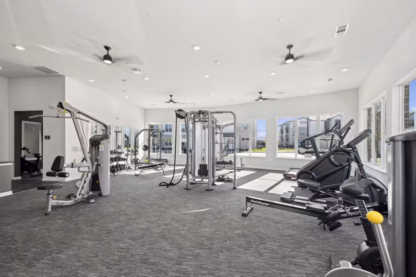 fitness center at Ascend at McKinney North Apartments