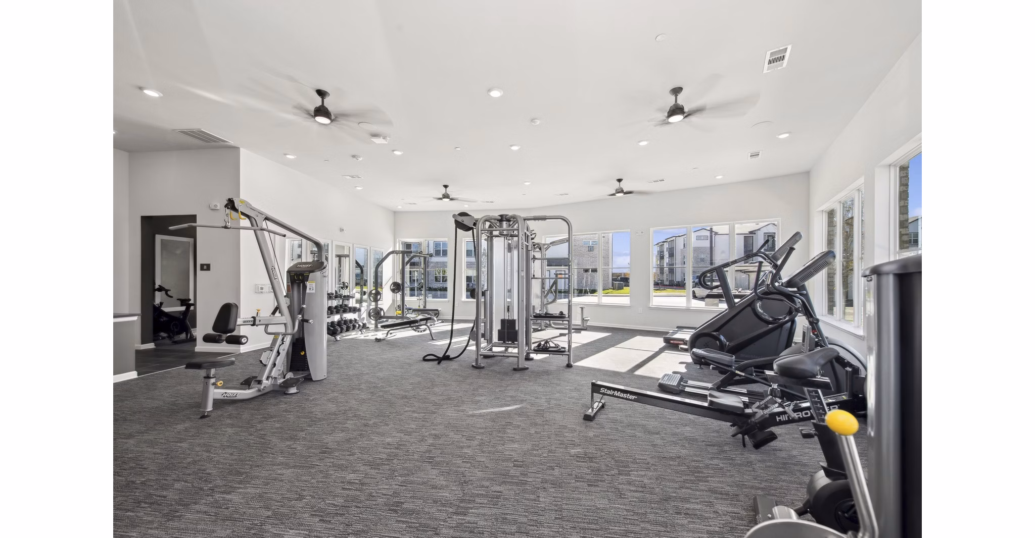 fitness center at Ascend at McKinney North Apartments
