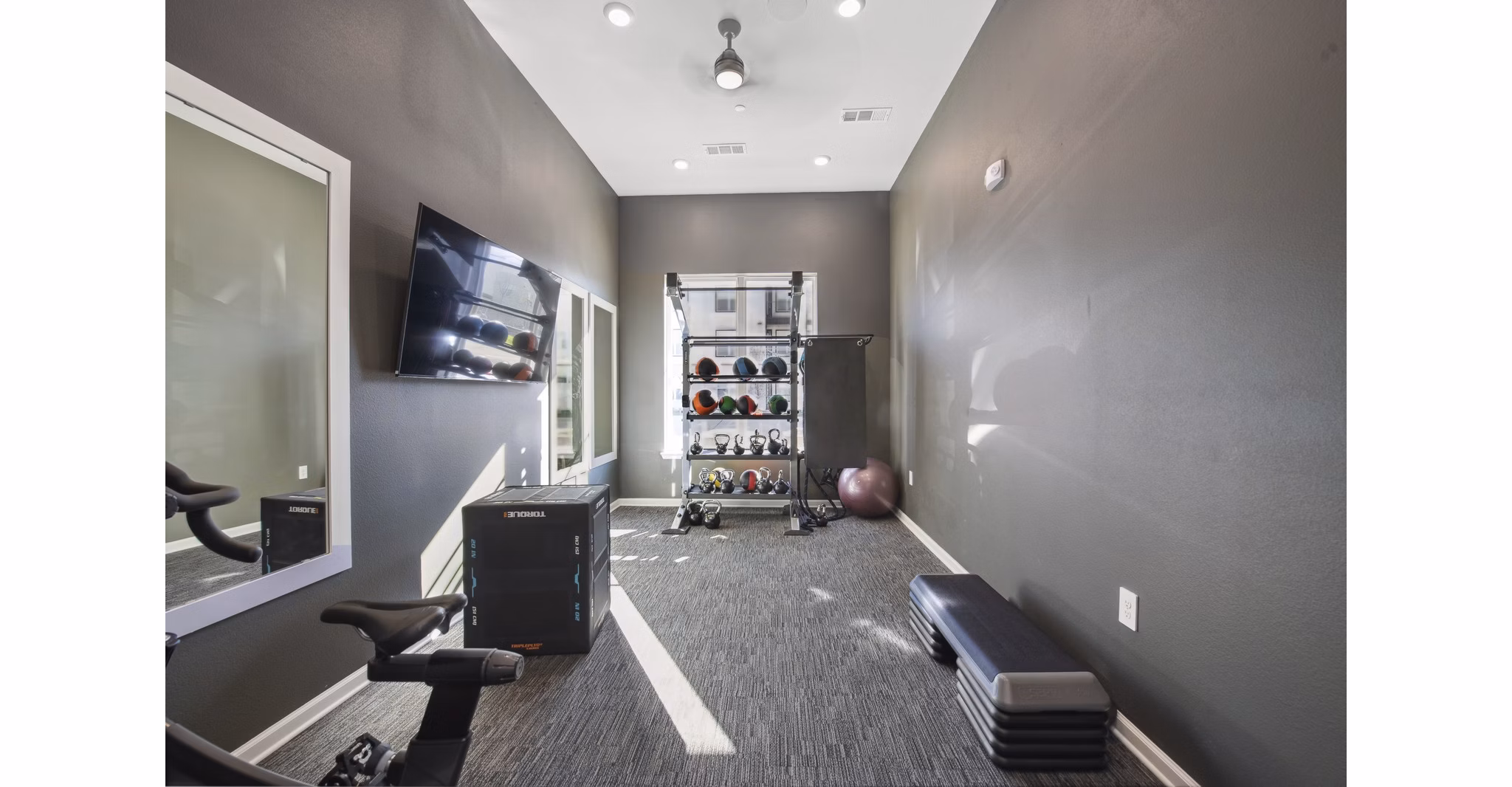 fitness center at Ascend at McKinney North Apartments