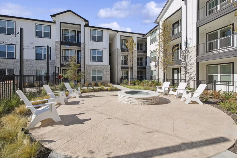 fire pit/patio at Ascend at McKinney North Apartments
