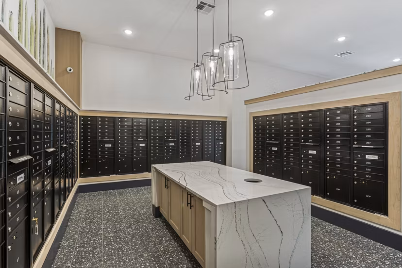 clubhouse mail room at Ascend at Pioneer Hill Apartments