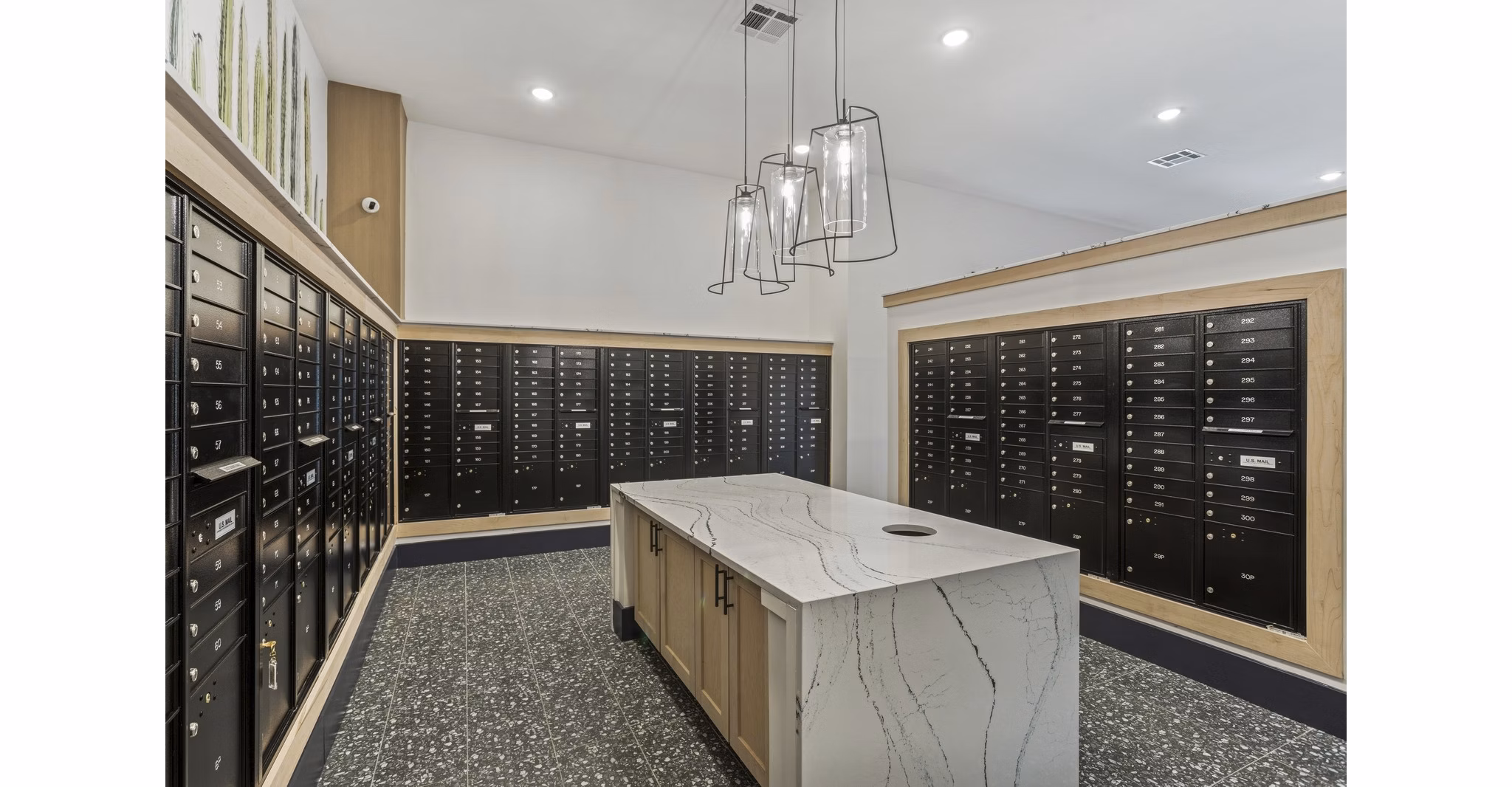 clubhouse mail room at Ascend at Pioneer Hill Apartments