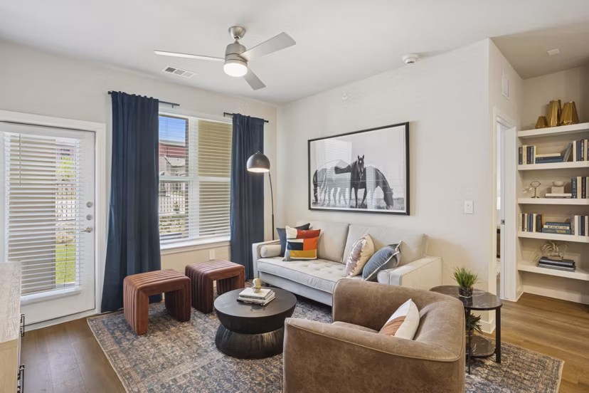 living room at Ascend at Pioneer Hill Apartments