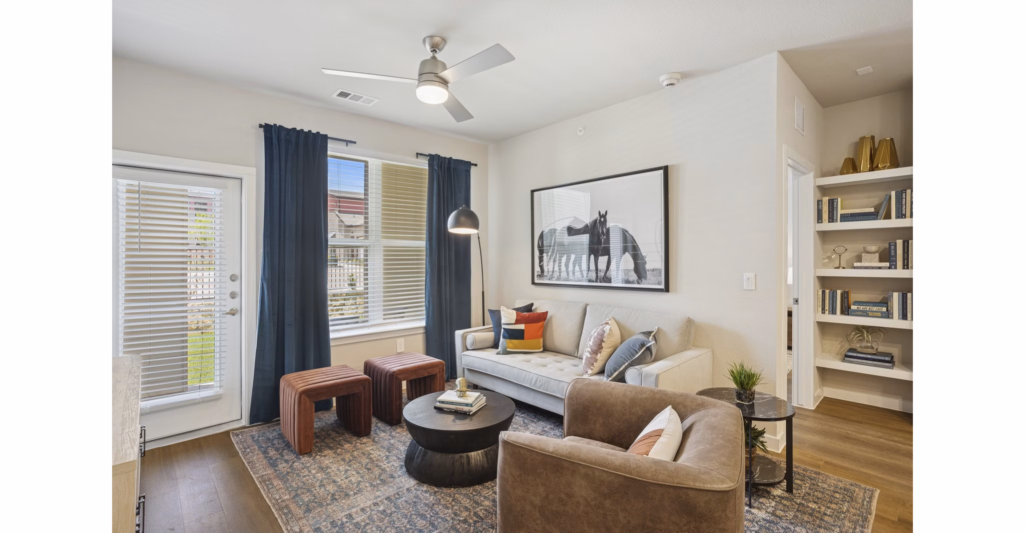 living room at Ascend at Pioneer Hill Apartments