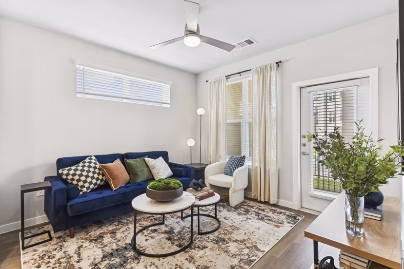 living room at Ascend at Pioneer Hill Apartments
