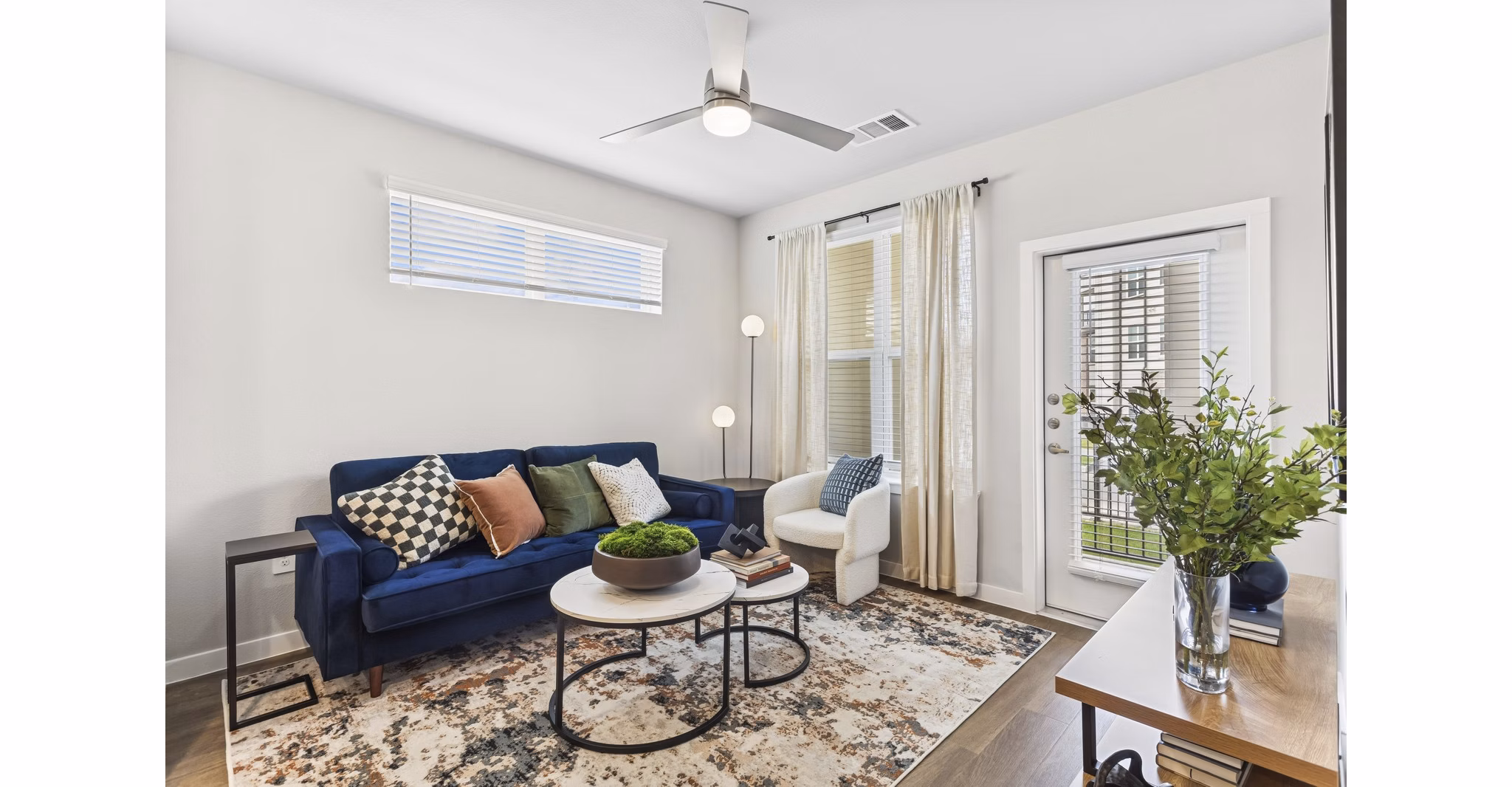 living room at Ascend at Pioneer Hill Apartments